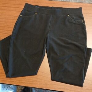 Michael Kors Black Leggings with Elastic Waistband